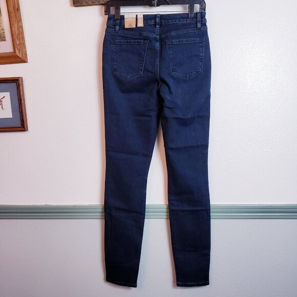 Prana Sienna Womens Jeans Skinny 4/27 x 31" Regular Stretch Mid Rise Deep Blue - Picture 5 of 14